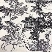 Материалы для творчества handmade. Livemaster - original item embroidery on mesh. The garden of Eden. Handmade.