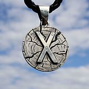 Украшения handmade. Livemaster - original item Pendant with Gebo rune 925 silver. Handmade.