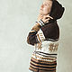 Hooded sweater 'Cinnamon'. Sweater Jackets. YASNA | Handmade knit accessories. Online shopping on My Livemaster.  Фото №2