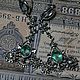 Серьги с изумрудами. Серьги классические. Rollik. Интернет-магазин Ярмарка Мастеров.  Фото №2