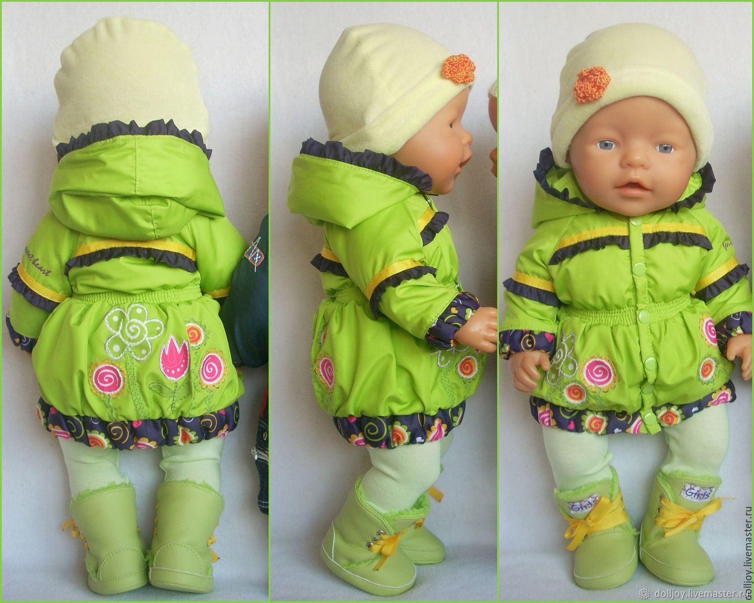 Беби бон своими руками. Одежда для пупса. Кукла в зимней одежде. Курточка для куклы. Зимний комбинезон для куклы.