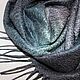 Men's felted Scarf Silver Mint. Scarves. Юлия Левшина. Авторский войлок COOLWOOL. Online shopping on My Livemaster.  Фото №2