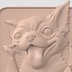 Заказать 3D модель STL файл для 3д принтера и ЧПУ Злая собака табличка. 3dprint-models. Ярмарка Мастеров. . Шаблоны для резки Фото №3