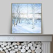 Картины и панно handmade. Livemaster - original item Oil painting Winter landscape. Handmade.