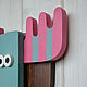 Decorative hanger in the children's Elk with colored horns. Furniture for a nursery. Woodanddecor. My Livemaster. Фото №6