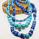 Multi-row Beads Not Turquoise Not Africa 42-64 cm. Beads2. Selberiya shop. My Livemaster. Фото №5