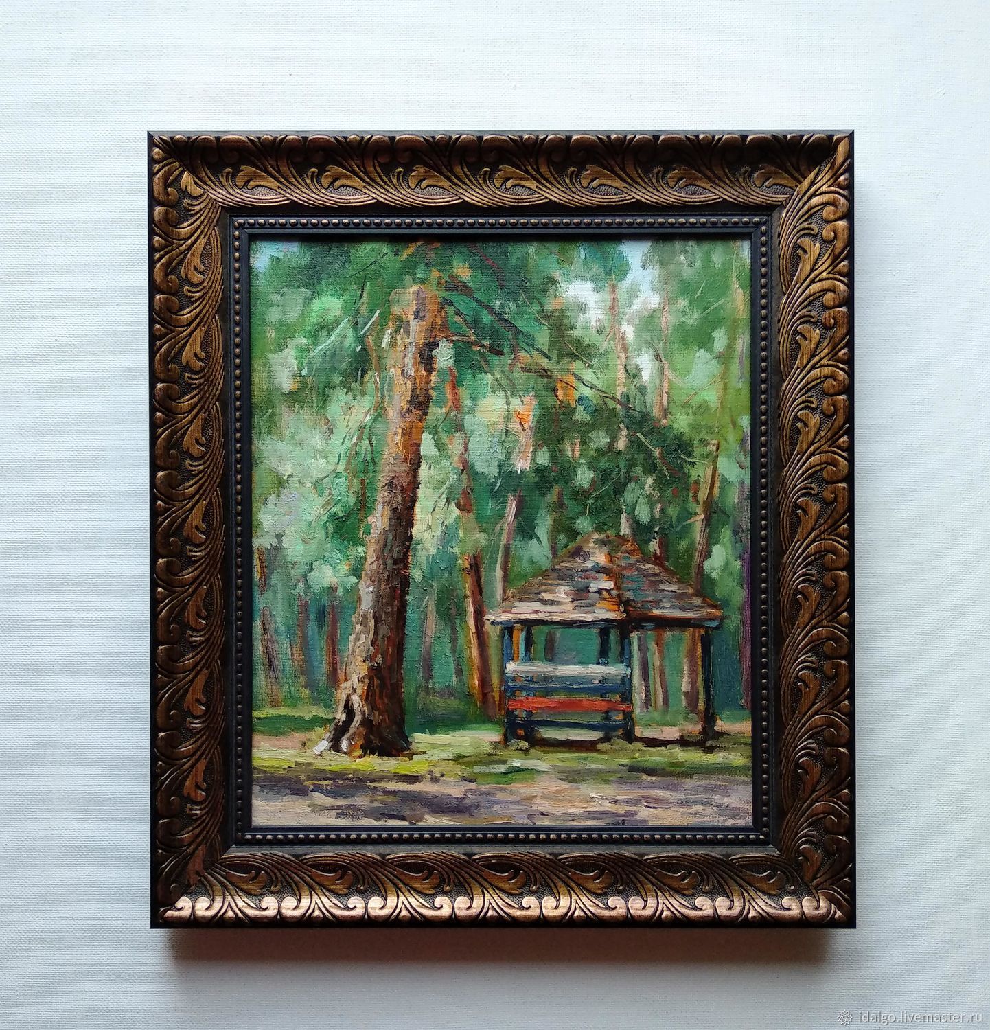Oil painting 'Garden in the forest', in a baguette, Pictures, Nizhny Novgorod,  Фото №1