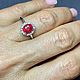 17. Кольцо со шпинелью Махенге 1.60 ct. Бриллианты. Кольца. Елена. Ярмарка Мастеров.  Фото №5