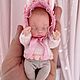 Мини реборн спящий малыш. Шарнирная кукла. Анна (Anuta_dolls). Интернет-магазин Ярмарка Мастеров.  Фото №2
