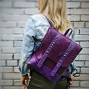 Сумки и аксессуары handmade. Livemaster - original item Backpack made of genuine leather