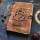 Гримуар (книга теней)  "трикветр". Блокноты. CraftLand            (creative lab). Ярмарка Мастеров.  Фото №4