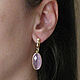 Cat's Eye Stone Earrings, Cat's Eye Earrings. Earrings. Irina Moro. Online shopping on My Livemaster.  Фото №2