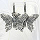 925 Sterling Silver Butterfly Ring and Earrings HH0167. Jewelry Sets. Sunny Silver. My Livemaster. Фото №5