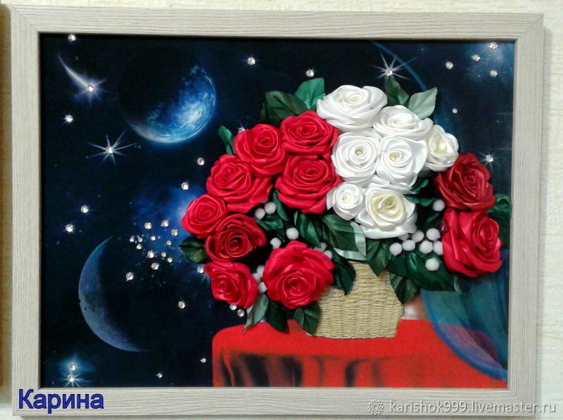 "Красные и белые розы ", Картины, Миллерово,  Фото №1