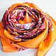Italian scarf from a fabric HERMES' VOYAGE EN ENOFFES'. Shawls1. Platkoffcom. My Livemaster. Фото №4