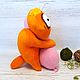 Order Will Not Give Up! Soft toy plush red cat with sausage. Dingus! Funny cats and other toys. Livemaster. . Stuffed Toys Фото №3