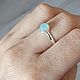 Кольцо из серебра с аква халцедоном. Кольца. Newstylejewelry. Интернет-магазин Ярмарка Мастеров.  Фото №2