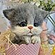 Заказать Котёнок серый. Татьяна Дмитриева (dmitrieva-tania). Ярмарка Мастеров. . Войлочная игрушка Фото №3