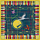 Заказать Шелковый платок с ручным подшивом " Слепой музыкант". Ginkgo Scarfs (ginkgoscarfs) Шелковые платки  (ginkgoscarfs). Ярмарка Мастеров. . Платки Фото №3