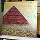 Desert Series. Pyramid. Acrylic painting. 50h50 cm. Pictures. Tatiana Chepkasova. Online shopping on My Livemaster.  Фото №2