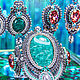 Серьги классические Ингрид. Вышитые серьги. Коралловый Бирюза Красный. Серьги классические. LADY LIZA Салон украшений. Ярмарка Мастеров.  Фото №12