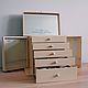 Комод для украшений с боковыми ящиками. Шкатулки. DecorateMe. Шкатулки для украшений. Ярмарка Мастеров.  Фото №5