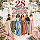 Сборник раскрасок 28 фасонов женских брюк. Иллюстрации и рисунки. Выкройки от Батист. Ярмарка Мастеров.  Фото №6