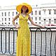 Knitted dress 'Pineapples in champagne', Sundresses, St. Petersburg,  Фото №1