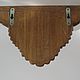 Carved wall console shelf angel oak. Sculpture. Carved decor. My Livemaster. Фото №5