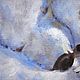 Order Heat together acrylic Painting on canvas (blue polar bears). Pastelena. Livemaster. . Pictures Фото №3