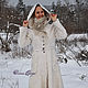 Валяное белое пальто "Потомки Кельтов", Пальто, Апшеронск,  Фото №1
