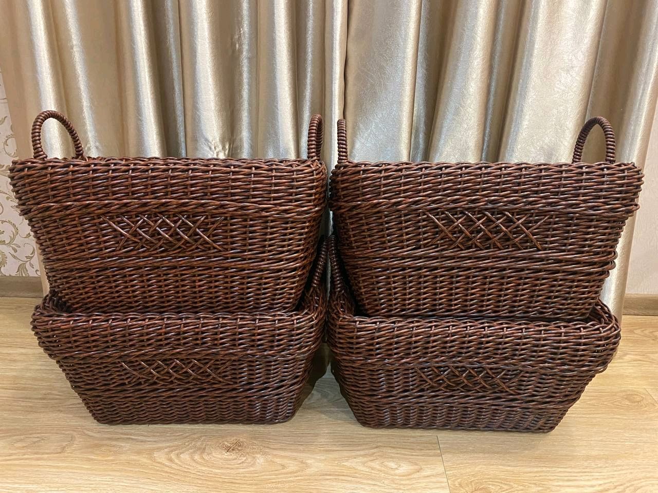 Дровница из ротанга 40л в интернет-магазине Ярмарка Мастеров по цене ...