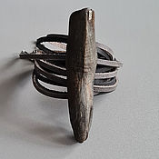 Украшения handmade. Livemaster - original item Driftwood bracelet on a leather cord. Handmade.