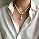 Чокер из жемчуга и серебра. Бусы из жемчуга и серебра. Чокер. 4NADYA Jewelry. Ярмарка Мастеров.  Фото №13