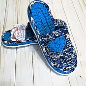 Обувь ручной работы handmade. Livemaster - original item Slippers on a rubber sole with a closed toe 38p. Handmade.