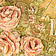 Часы настенные Пыльные розы декорированы декоративной штукатуркой. Часы классические. joyful_nk. Ярмарка Мастеров.  Фото №4