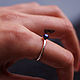 Тонкое текстурное серебряное кольцо с натуральным черным жемчугом. Кольца. Honey Hany Jewelry by Olga Khan. Ярмарка Мастеров.  Фото №6