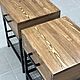 Тумба прикроватная Лофт металл лиственница 40*35 см. Тумбы. Mishkin Store - Мебель на заказ. Ярмарка Мастеров.  Фото №5