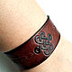 Men's infinity knot bracelet genuine leather, Hard bracelet, Moscow,  Фото №1