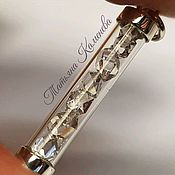 Кольцо с алмазом херкимера в серебре