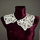 The collar Leaves Yelets lace. Collars. Russian embroidery and lace. My Livemaster. Фото №4