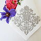 Order Napkin with the volume embroidery 'Versailles'. Shpulkin dom. Livemaster. . Swipe Фото №3