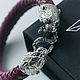 Order Leopard Bracelet | Silver / Premium Leather. totemicashop. Livemaster. . Braided bracelet Фото №3