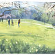  Spring. Pictures. Silk Batik Watercolor ..VikoBatik... Online shopping on My Livemaster.  Фото №2