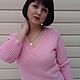 Джемпер Розовые мечты. Джемперы. Оксана Акимова Вязание на заказ. Ярмарка Мастеров.  Фото №5