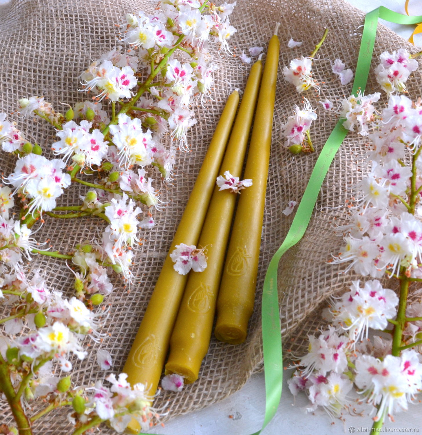 Восковые свечи без красителя. Тонкие свечи из воска – купить на Ярмарке ...