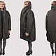 Long jacket with a tie with wool in a large check green. Outerwear Jackets. Yana Levashova Fashion. My Livemaster. Фото №6