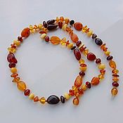 Работы для детей, handmade. Livemaster - original item Amber beads Colored amber beads gift girl woman March 8. Handmade.