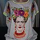 Frida Kahlo. Design for machine embroidery. Embroidery tools. Nata-xa_1. My Livemaster. Фото №11