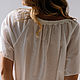 Cambric nightgown Lilit milky white. Nightdress. Delicate Clothing Store (Daria). My Livemaster. Фото №4